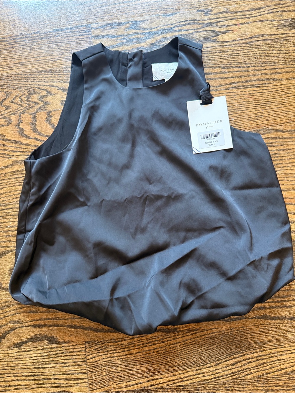 NWT Tuckernuck Pomander Place Black Bubble-hem Tank- XS